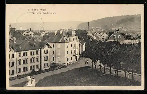 AK Treuchtlingen, Partie in der Äusseren Bahnhofstrasse