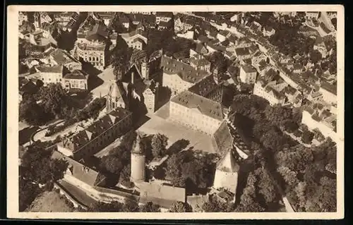 AK Altenburg, Schloss vom Flugzeug aus, WHW Winterhilfswerk 1934 /35
