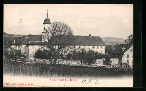 AK Unterengstringen, Blick auf Kloster Fahr