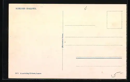 AK Hallwil, Teilansicht mit Schloss Hallwil