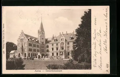 AK Aarau, Blick zum Gewerbemuseum