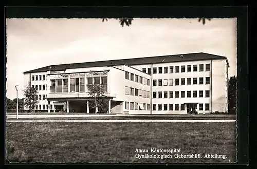 AK Aarau, Blick auf das Kantonsspital, Gynäkologisch Geburtshilfl. Abteilung