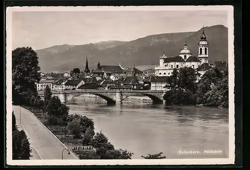 AK Solothurn, Blick auf die Rötibrücke