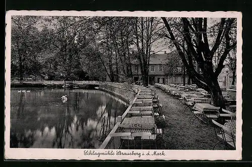 AK Strausberg i. d. Mark, Gasthaus Schlagmühle
