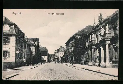 AK Bayreuth, Friedrichstrasse mit Kindern