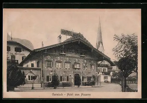 AK Garmisch, Hotel zum Husaren