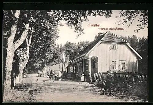 AK Clausthal, Partie am Weghaus Heiligenstock