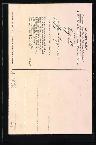 AK Prinzregent Luitpold von Bayern in Uniform mit Orden