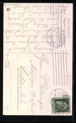 AK Porträt Prinzregent Luitpold von Bayern im Anzug