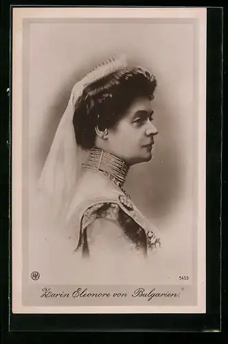 AK Porträt der Zarin Eleonore von Bulgarien