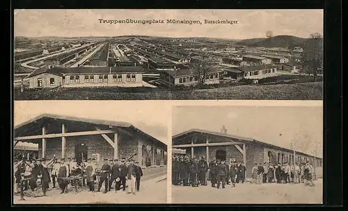 AK Münsingen, Truppenübungsplatz, Barackenlager