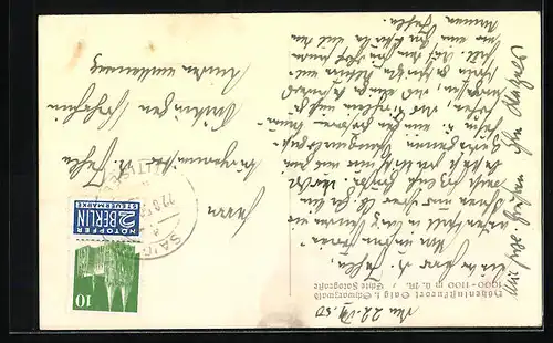 AK Saig i. Schwarzwald, Ortspartie mit Kirche