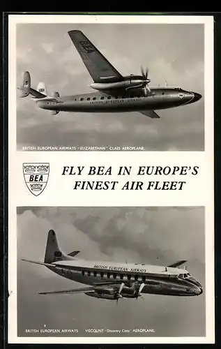 AK Elizabethan Class Aeroplane & Viscount Discovery Class Aeroplane, Passagierflugzeuge der BEA