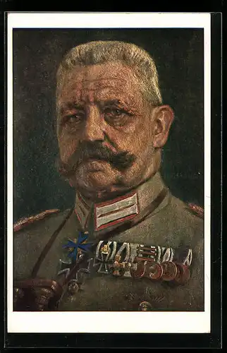 AK Generalfeldmarschall Paul von Hindenburg im Portrait
