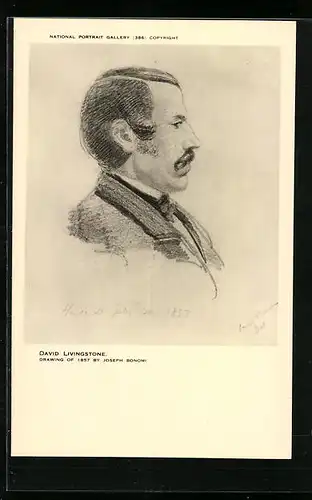 AK David Livingstone, Missionar und Afrikaforscher, 1813-1873