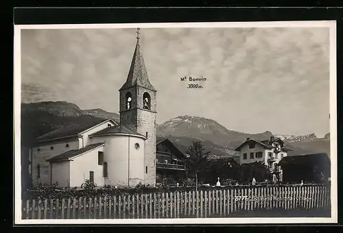 AK Montana-Village, Eglise, Mt. Bonvin