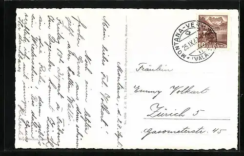 AK Montana, Strassenpartie im Dorf