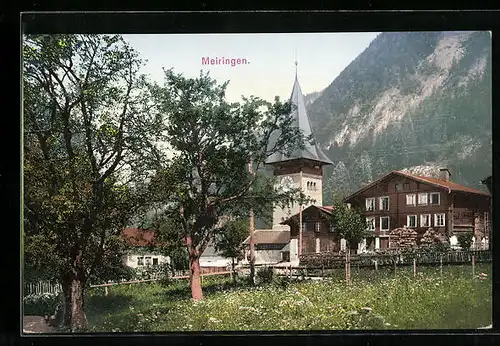 AK Meyringen, Partie an der Kirche