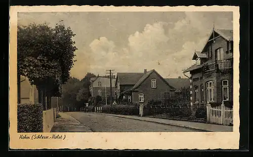 AK Hohn /Schlesw.-Holst., Strassenpartie im Ort