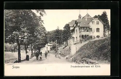 AK Siegen, Freudenbergerstrasse mit Klinik