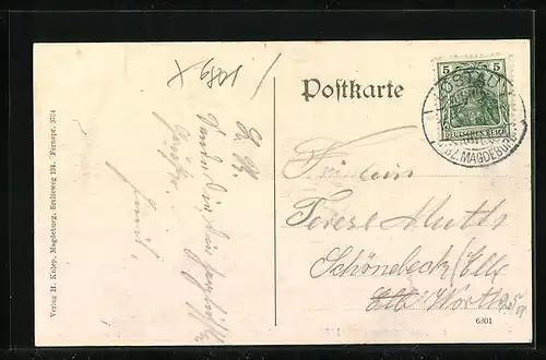 AK Hohenwarthe, schöne Terrasse i. Restaurant Elbschlösschen, Ferdinand Friedrich