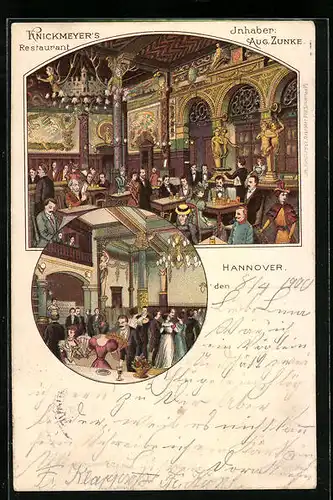 Lithographie Hannover, Restaurant Knickmeyers