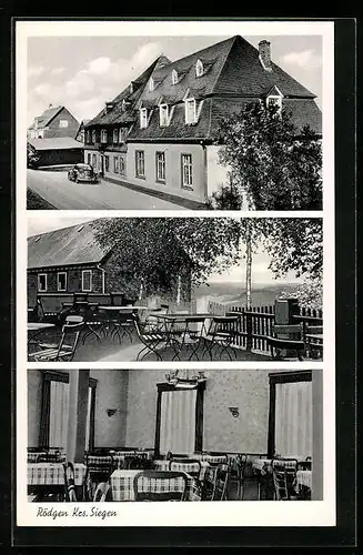 AK Rödgen /Krs. Siegen, Cafe u. Pension Rödger Hof, Bes. Fritz Stangier