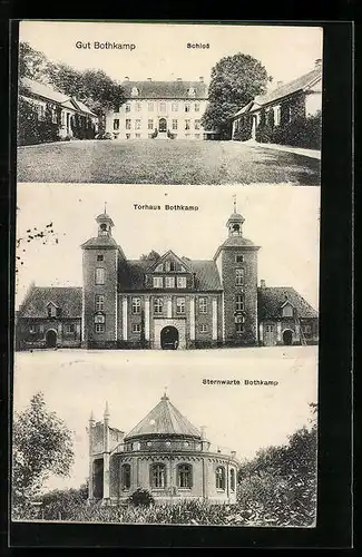 AK Gut Bothkamp, Schloss, Torhaus u. Sternwarte