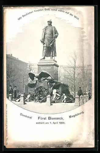 AK Magdeburg, Denkmal Fürst Bismarck