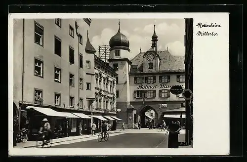 AK Rosenheim, Mittertor mit Heimat-Museum