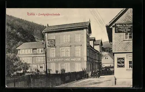 AK Ruhla, Landgrafenschmiede und Restaurant Zur Harmonie