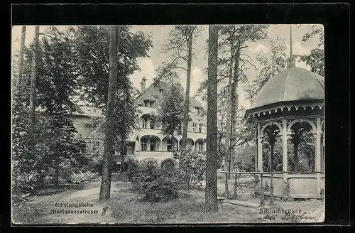 AK Berlin-Zehlendorf, Erholungsheim in der Mariannenstrasse am Schlachtensee