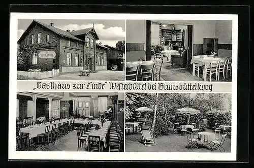 AK Westerbüttel b. Brunsbüttelkoog, Gasthaus zur Linde