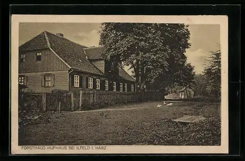AK Ilfeld /Harz, Forsthaus Hufhaus
