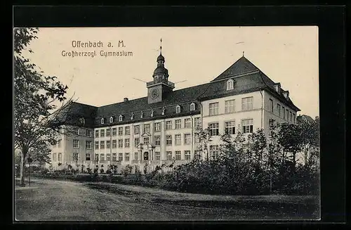 AK Offenbach a. M., Grossherzogliches Gymnasium