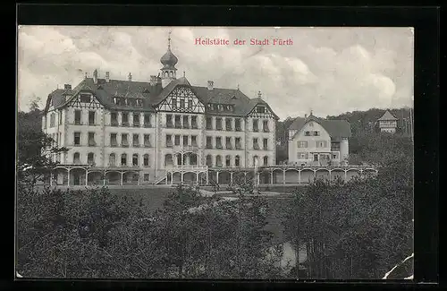 AK Zirndorf, Sanatorium, Doktorhaus und Wasserturm