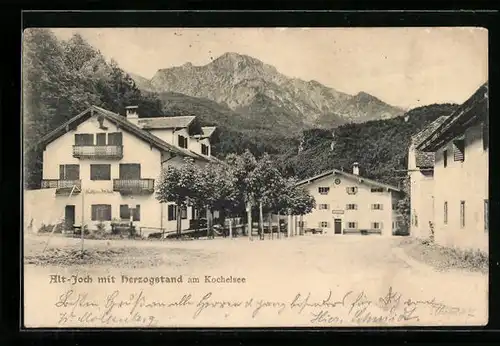 AK Altjoch, Teilansicht mit Blick nach dem Herzogstand