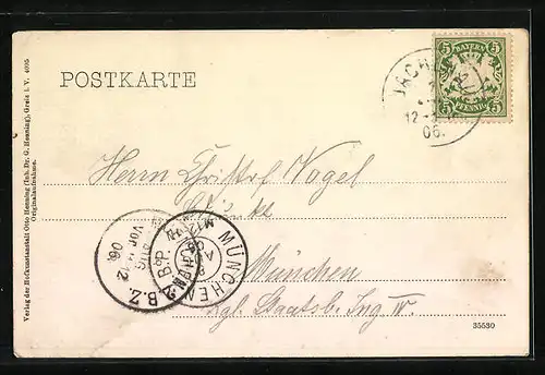 AK Altjoch, Teilansicht mit Blick nach dem Herzogstand