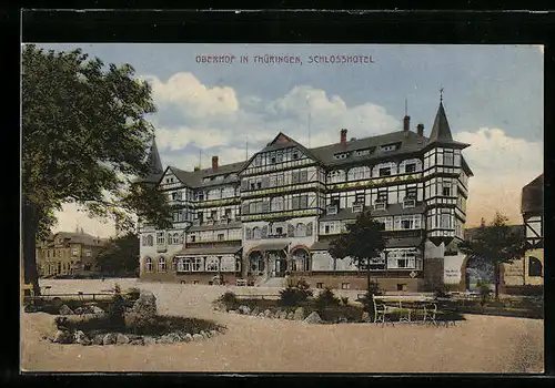 AK Oberhof /Th., Schlosshotel mit Anlagen