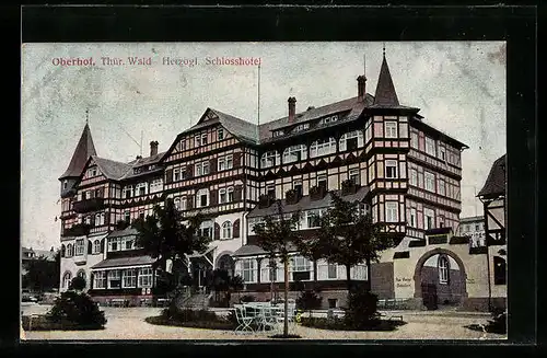 AK Oberhof /Thür. Wald, Herzogliches Schlosshotel