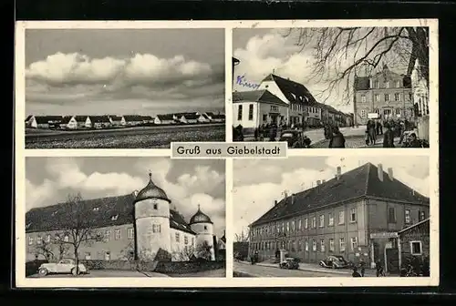 AK Giebelstadt, verschiedene Ortsansichten