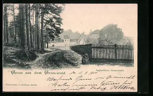 AK Berlin-Grunewald, Jagdschloss Grunewald