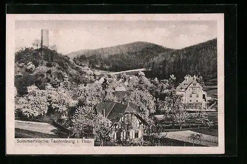 AK Tautenburg / Thür., Ortsansicht aus der Vogelschau