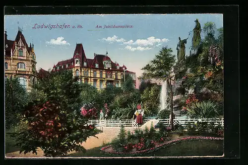 AK Ludwigshafen a. Rh., Jubiläumsplatz