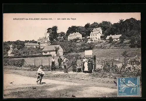 AK Gruchet-le-Valasse, Un coin du Pays