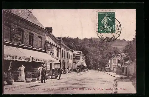 AK Saint-Adrien, Le Village route de Paris