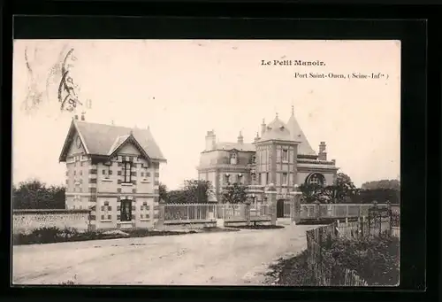 AK Port-Saint-Ouen, Le Petit Manoir, Une Rue