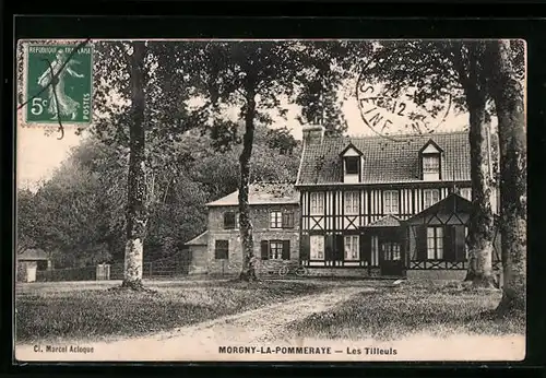 AK Morgny-la-Pommeraye, Les Tilleuls