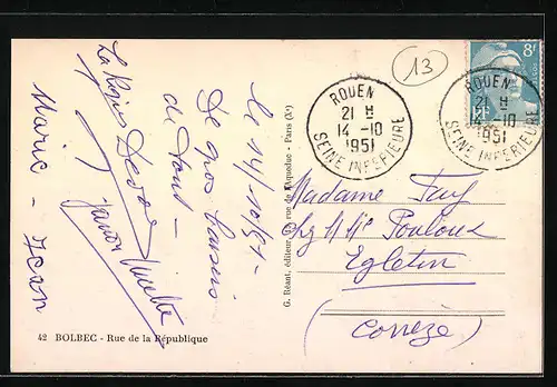 AK Bolbec, Rue de la République