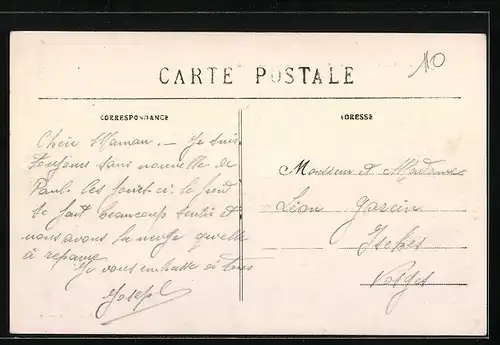 AK Le Caule, Entrée de la Route de la Foret